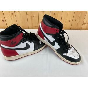Nike Jordan 1 Retro High OG Black Toe Men's Shoe- Size 9.5